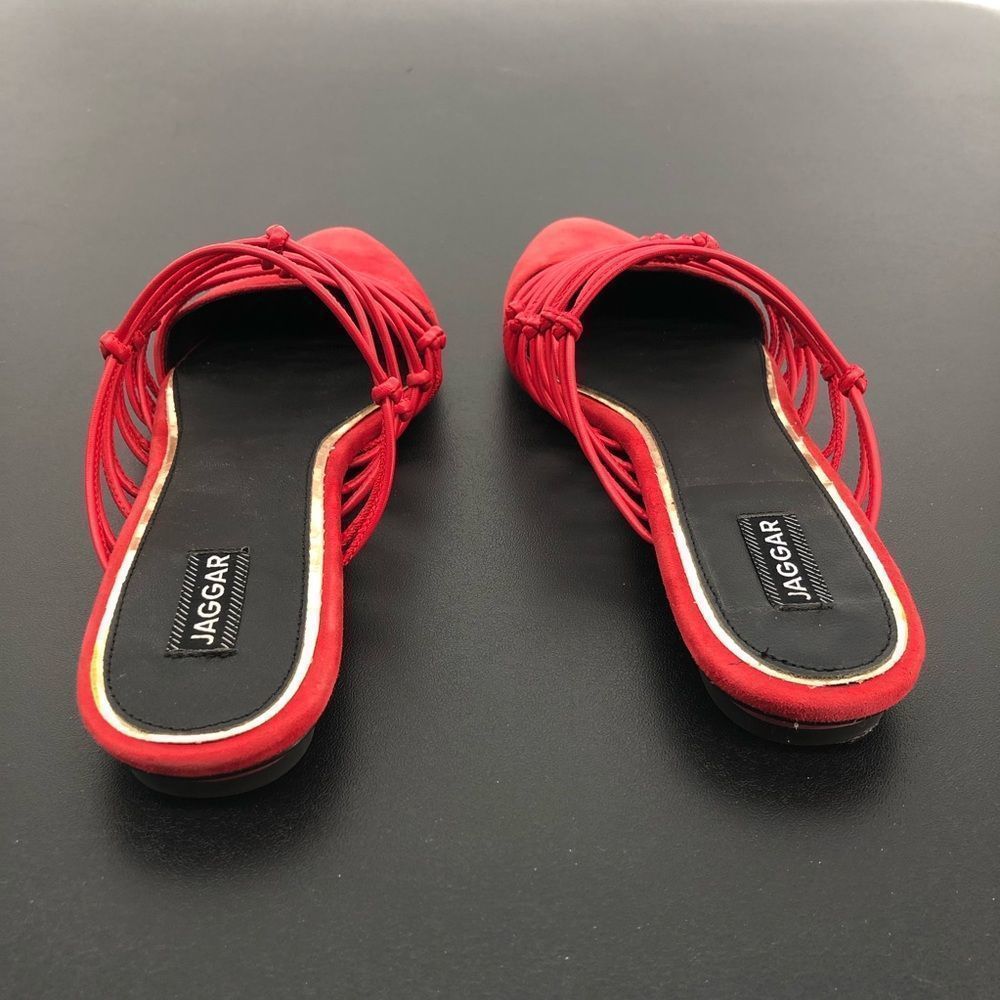 Jaggar Series Knotted Slide in Coral Flat Sandals - Picture 8 of 13